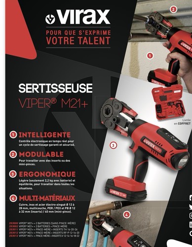 Sertisseuse virax electro - sertisseuse,