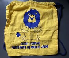 Ancien Sac Musette Lion Mascotte Tour De France Cyclisme Maillot Jaune 80’s