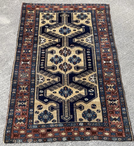 Ancien tapis 195x130cm qaraqan - tapis,