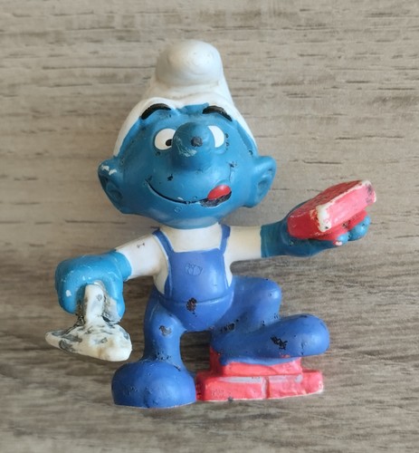 Figurine schtroumpf maçon - figurine,