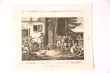 Gravure ancienne. Scène du