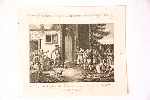 Gravure ancienne scène - ancienne.,