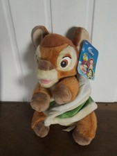 Vintage Peluche NICOTOY doux bébé BAMBI couverture WALT DISNEY 22 cm yeux brodés