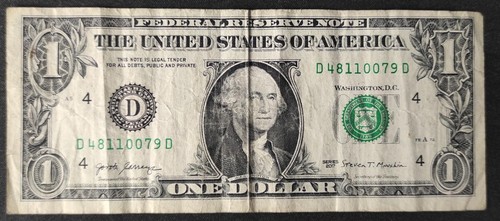 Usa billet dollar 2017 - 1,