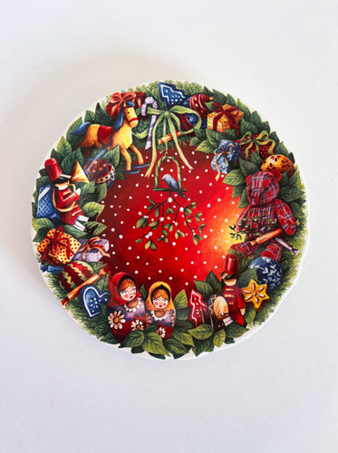 Assiette gien france noël - assiette,