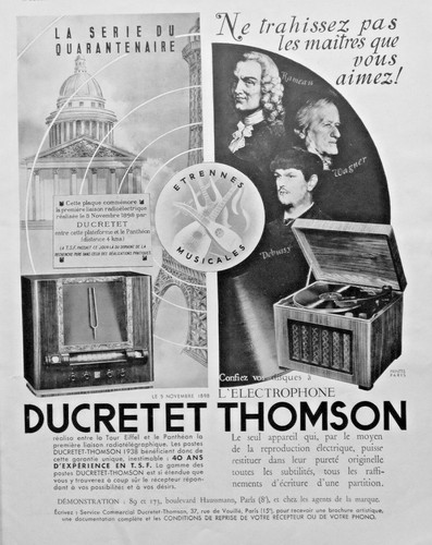 Publicité presse 1937 - de,