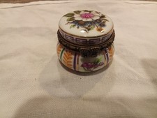 Boite Pilule Porcelaine Art