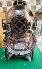 1944 MILLER DUNN US NAVY MARK V CASQUE DE PLONGÉE RARE CASQUE ANCIEN
