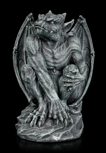 Gargouille figurine accroupi - gargouille,