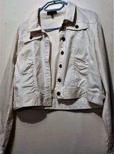 * MIA SOANA * BLOUSON COURT BLANC * T46