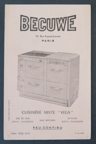 Buvard becuwe cuisinière - becuwe,