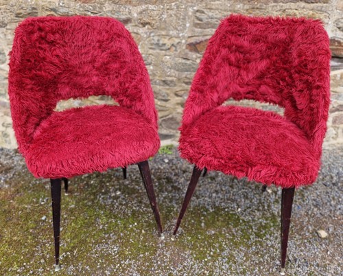 Chaises moumoute bois - 2, en