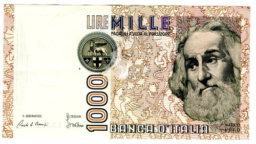 Italie italy billet 1000 - *,
