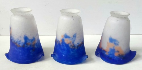 Tulipe pate verre bleu et - de,