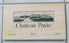 estampe  bois  façade  caisse vin Château PAVIE  2010