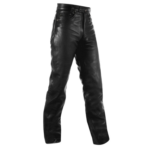 Motard jeans cuir - jeans, pantalon