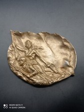Médaille Plaque en bronze militaire  soldat poilu Mariane  WW1 .