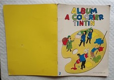 C1 Album a Colorier TINTIN # 2 1961 Grand Format  21 x 28