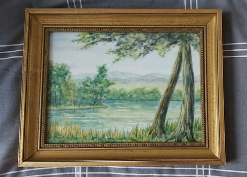 Tableau sur porcelaine limoges - tableau,