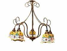 Lustre Céramique Sicilienne Décoré Classique Suspension Giulia / 5
