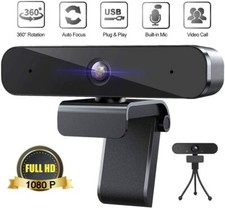 1080P HD Webcam with Microphone | Video Conferencing, Recording, and Streaming