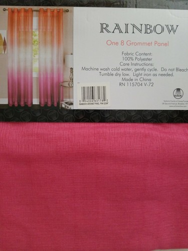 Rainbow sheer grommet ombre - 8,