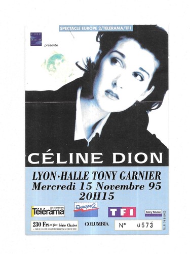 Rare ticket billet concert - billet,