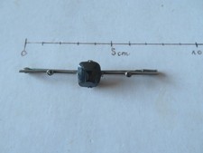 pince à cravate ancienne argent & pierre