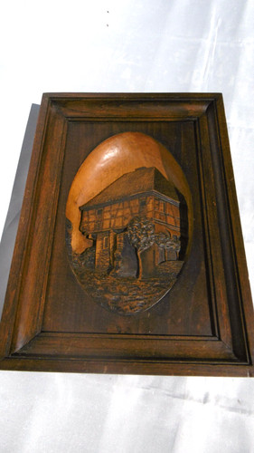 Tableau maison bois - bois, a
