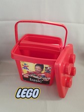 Boîte de rangement LEGO rouge ► BARIL année 1987 ► LEGO Basic