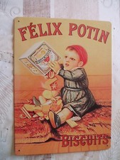 FELIX POTAIN-PUBLICITE BISCUIT-EN TOLE-VOIR PHOTO