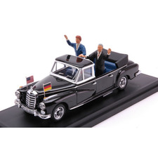 MERCEDES 300 D LANDAULET 1963 ADENAUER-KENNEDY 1:43 Rio Personaggi Storici Nouve