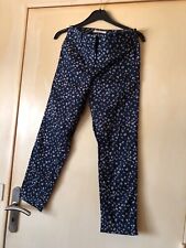 Pantalon marine imprimé papillons  Camaïeu T 36