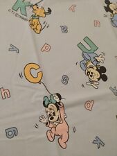 Drap Plat + taie d'oreiller Vintage Mickey Disney Babies bleu 110 x 170 cm