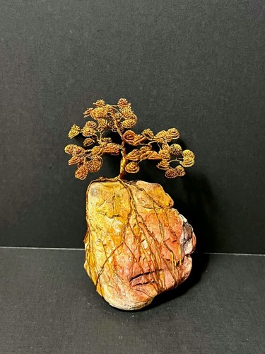Arbre bonsaï cuivre fait - cuivre,