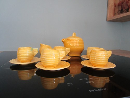 Dinette ceramique jaune - en,