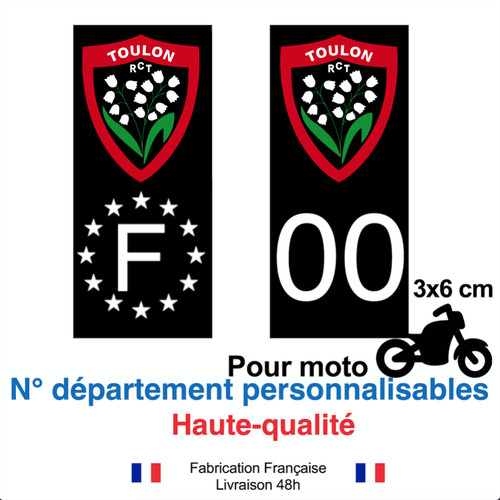 Stickers autocollant plaque