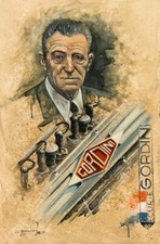 PLAQUE MÉTAL  GORDINI  30 X 20 CM