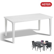 Table pour Jardin pour Extérieur Rectangulaire Résine Keter Futura 165x94XH74