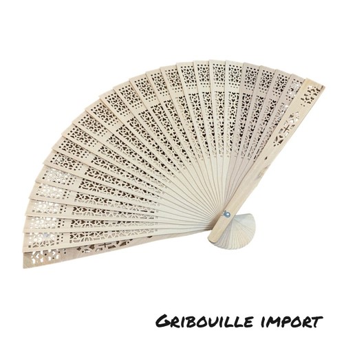 Eventail bois bambou - eventail,