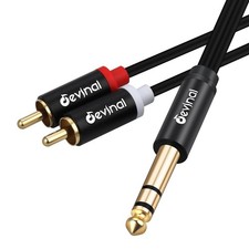 1/4" TRS to RCA Y Splitter