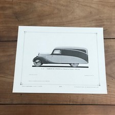 gravure l auto carrosserie N107 fourgon de livraison chenard et walcker 1200 k