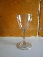 Rare verre a pied a jambe soufflé ancien.XVIII°.(3).