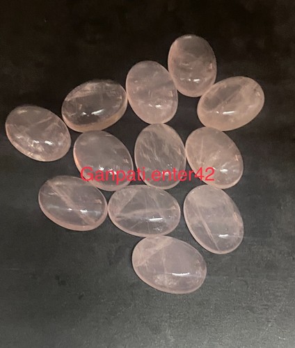 Naturel rose quartz ovale - naturel,