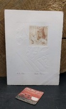 Gravure eau-forte - Epreuve