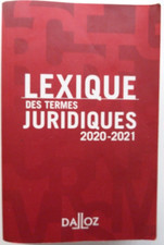 Lexique des termes juridiques | Droit | Dalloz | Lexique Juridique  | 2020