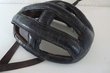 Ancien Casque Boudin en cuir de Vélo Tour de France Cycliste