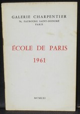 Galerie Charpentier Ecole de Paris 1961