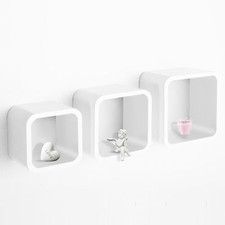 Étagère Murale cambridge 3-teilig Étagères à Suspendre à Livres Cube