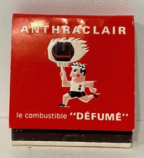 Ancienne Boîte d'Allumettes Publicitaire Boulet Charbon Anthraclair Brasserie